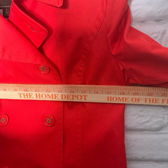 COACH Classic Women’s Double Breasted Fully Lined Trench Coat | Red Size MED - Picture 11 of 11